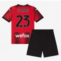 AC Milan Fikayo Tomori #23 Hemmatröja Barn 2023-24 Kortärmad (+ Korta byxor)